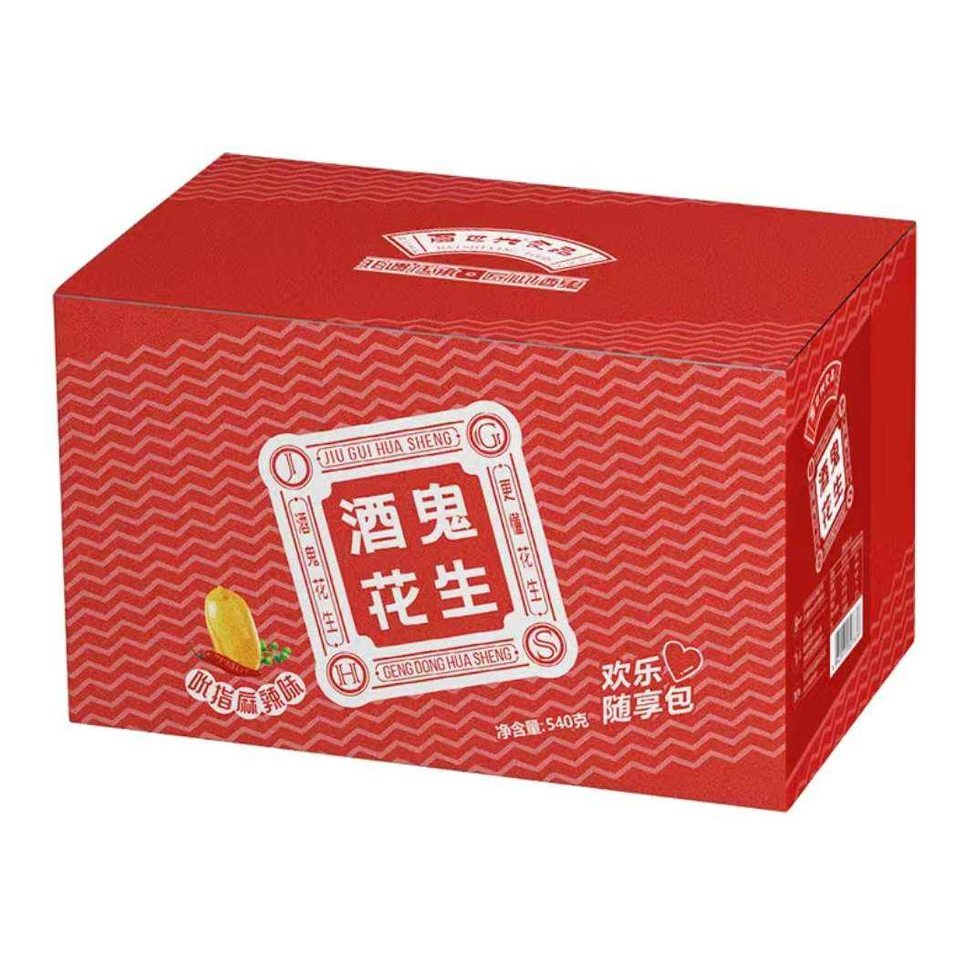 酒鬼花生 海盐/麻辣味礼盒装 零食小包装 30小袋共540g 18.32元（需领券）