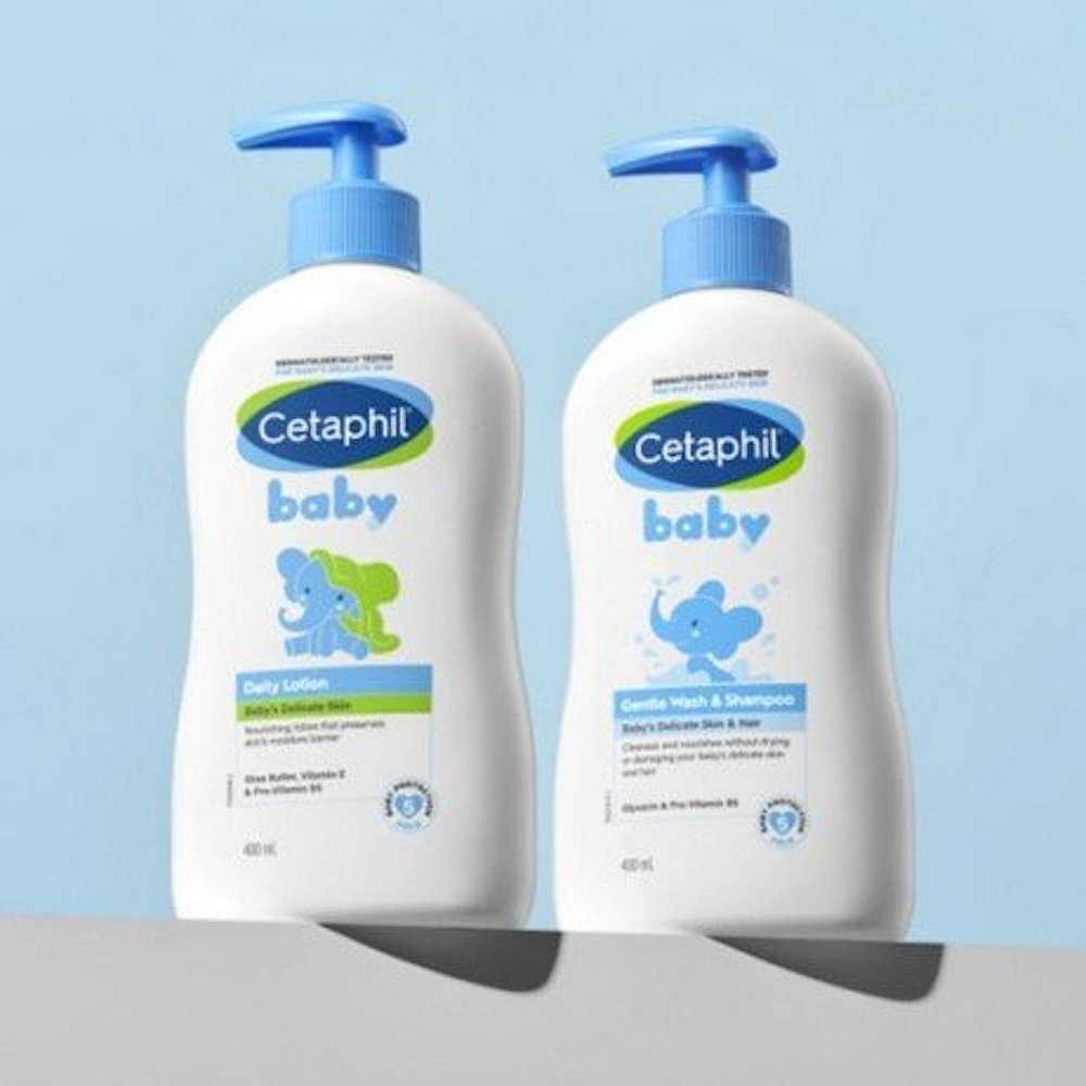 Cetaphil 丝塔芙 韩国直邮Cetaphil丝塔芙婴幼儿童低刺激乳液+洗发沐浴露敏感肌