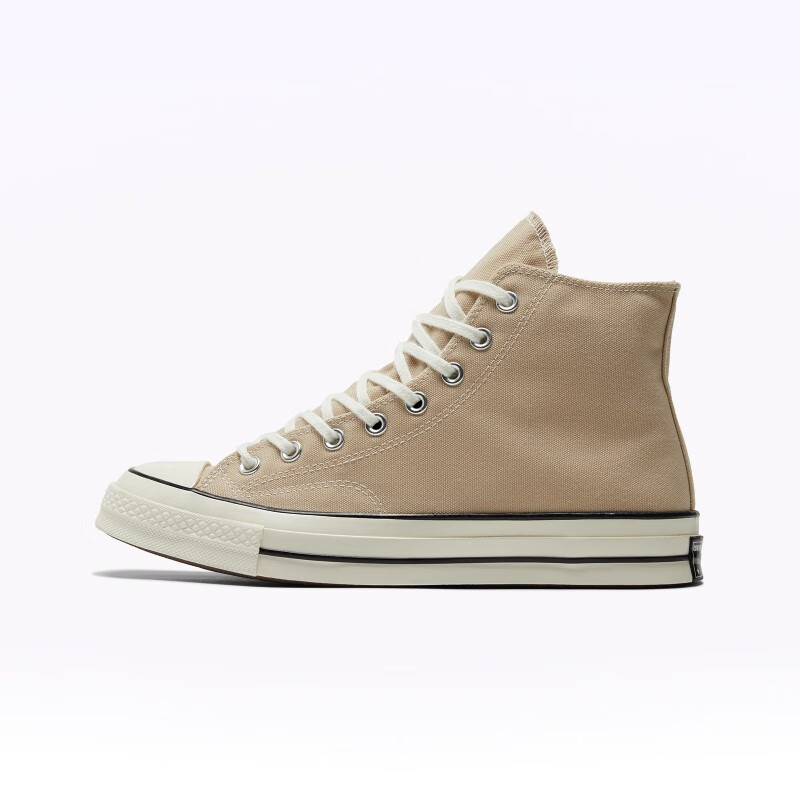 CONVERSE 匡威 匡威官方 1970S男女高帮休闲帆布鞋燕麦奶茶色A03446C A03446C 37.5 276