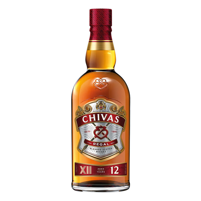 CHIVAS 芝华士 12年 调和型 苏格兰威士忌 500ml*2瓶 156.81元（需用券）