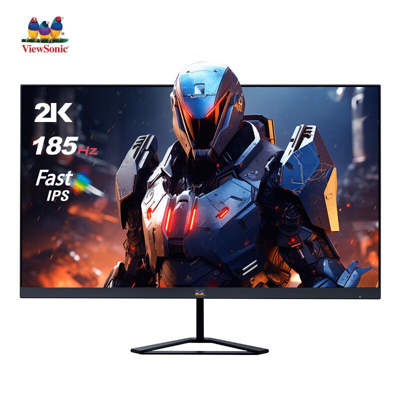 ViewSonic 优派 27英寸 2K高刷电竞显示器 185hz Fast IPS 硬件低蓝光电脑屏幕 799元