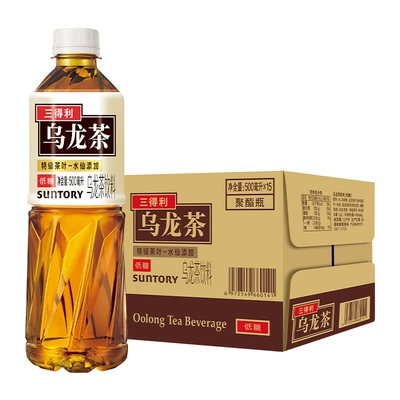 88VIP：SUNTORY/三得利 乌龙茶饮料 低糖饮料 500ml*15瓶 46.4元包邮