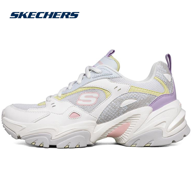 SKECHERS 斯凯奇 女鞋熊猫鞋夏季运动厚底老爹鞋休闲鞋896004 309元（需用券）