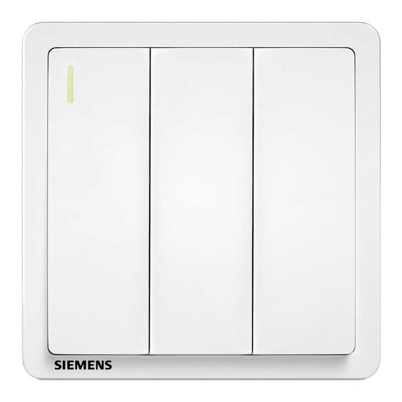 SIEMENS 西门子 雅典系列 5TA1432-3NC01 三开单控开关 雅白色 13.05元（需用券）