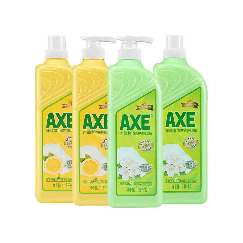 AXE 斧头 牌洗洁精柠檬1.18kg*2+花茶1.18kg*2 ￥74.9