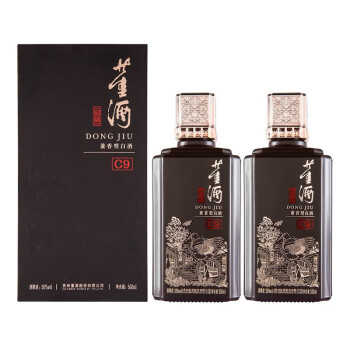 董酒 窖藏C9 董酱兼香型50度 500mL 2瓶 ￥390