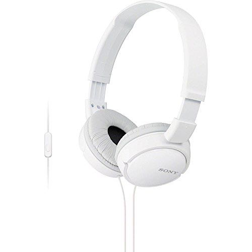 SONY 索尼 MDR-ZX110AP 耳罩式头戴式有线耳机 白色 69.05元