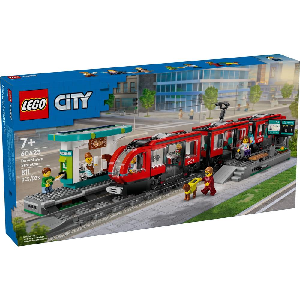 LEGO 乐高 积木拼装城市系列60423 都市有轨电车7岁+男孩儿童玩具生日礼物 721.