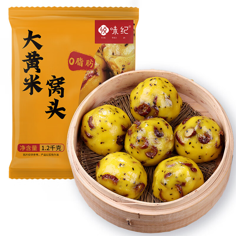 YUEWEIJI 悦味纪 大黄米窝窝头1.2kg 17.89元（需买4件，需用券）