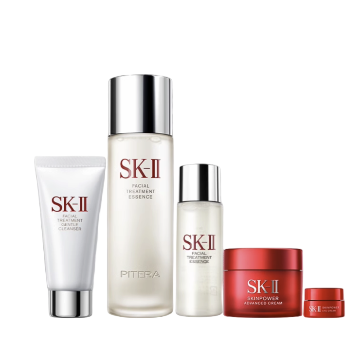 SK-II 节日礼物神仙水75ml精华液面霜眼霜洗面奶紧致抗皱淡纹护肤品 629元