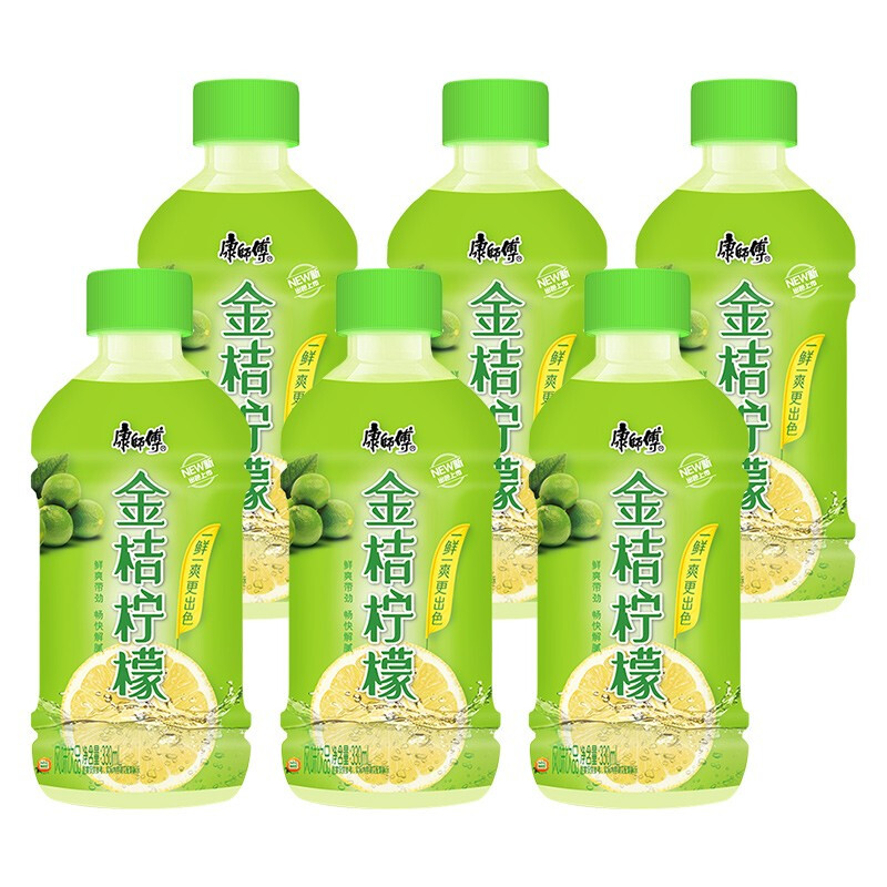 康师傅 金桔柠檬 330ml*6瓶 3.85元（需用券）