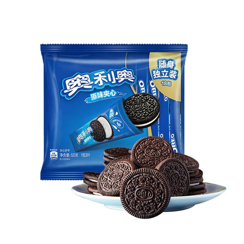 OREO 奥利奥 夹心饼干 原味 523g 13.44元（需买4件，需用券）