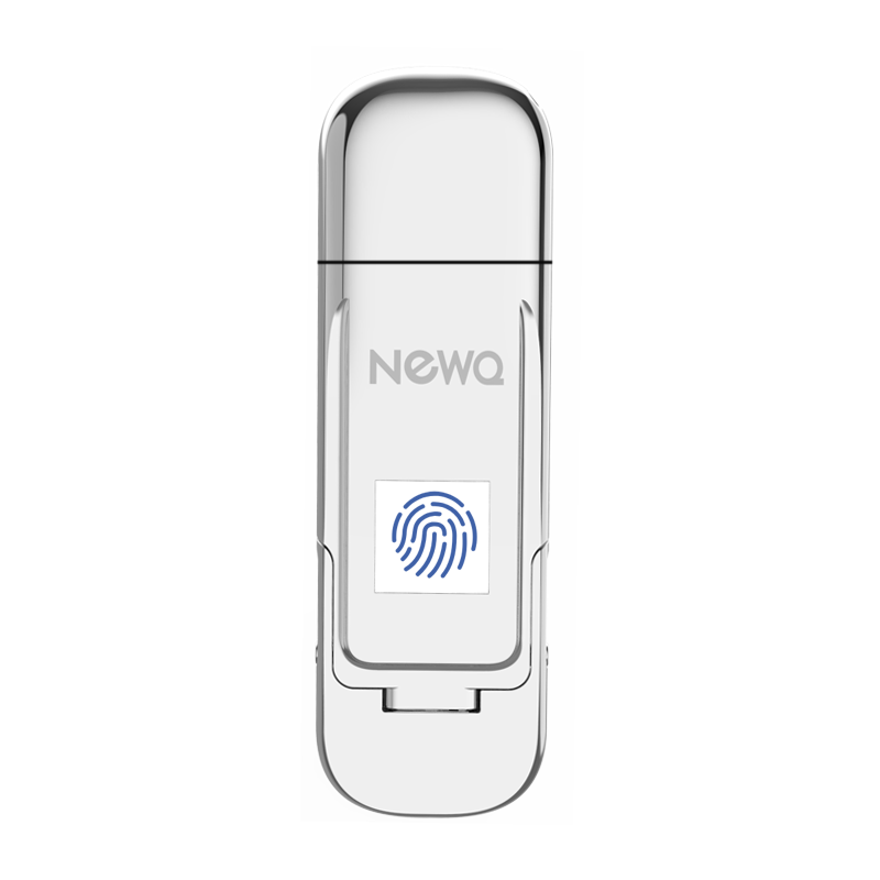 NEWQ NewQ 固态u盘指纹加密USB3.2/Type-C防泄密手机电脑双接口两用高速办公优盘 