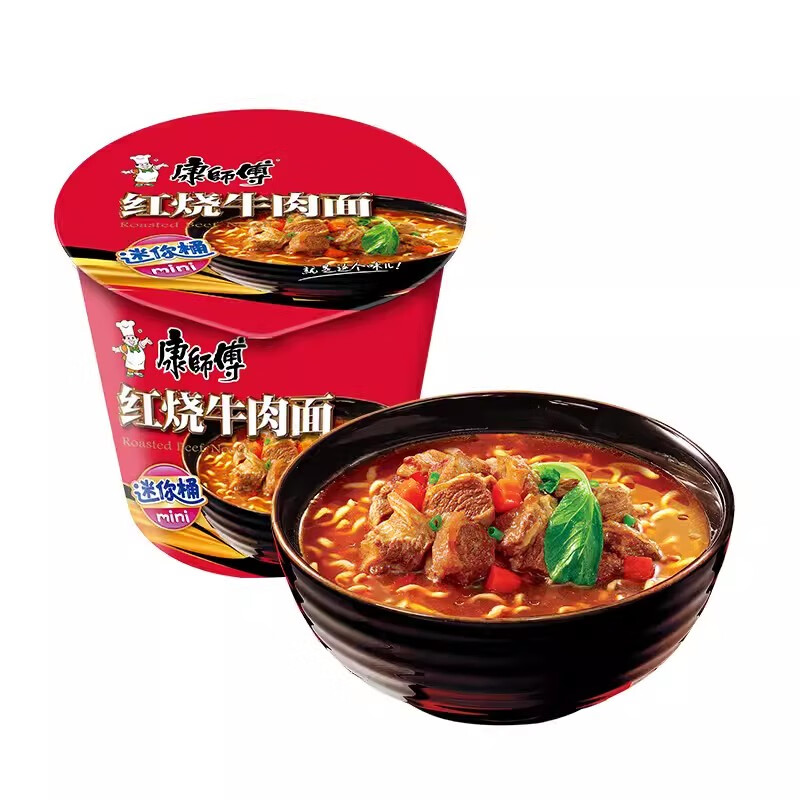 康师傅 红烧牛肉面61g*6桶 ￥13.8