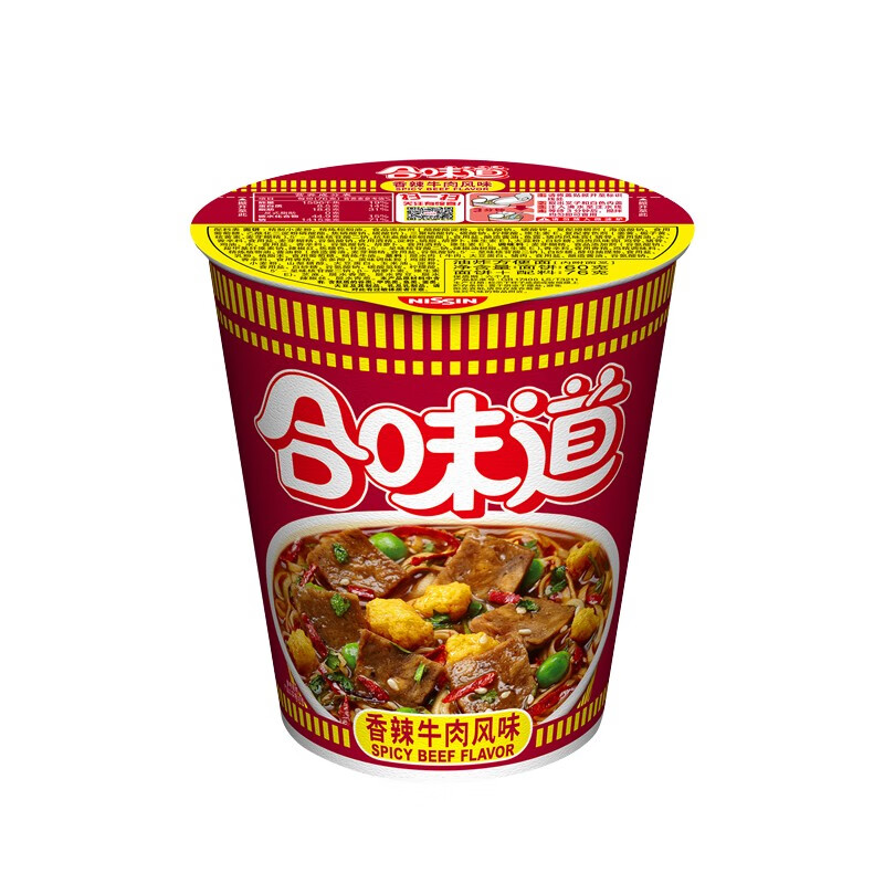 CUP NOODLES 合味道 标准杯 香辣牛肉风味 76g（任选12件） 3.1元（需用券）