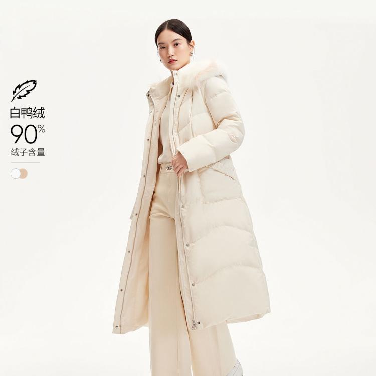 VERO MODA 女士连帽长款羽绒服 324412022A06 2099元包邮