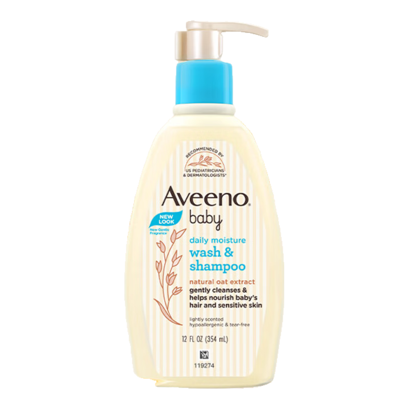 Plus会员: 艾惟诺（Aveeno）儿童燕麦沐浴露 洗发水二合一 354ml 33.05元