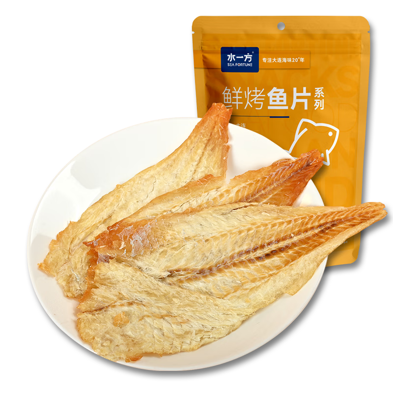 Plus会员：水一方 现烤烤鱼片 鳕鱼片 50g（十二款零食任选6件） 34.52元（合5.