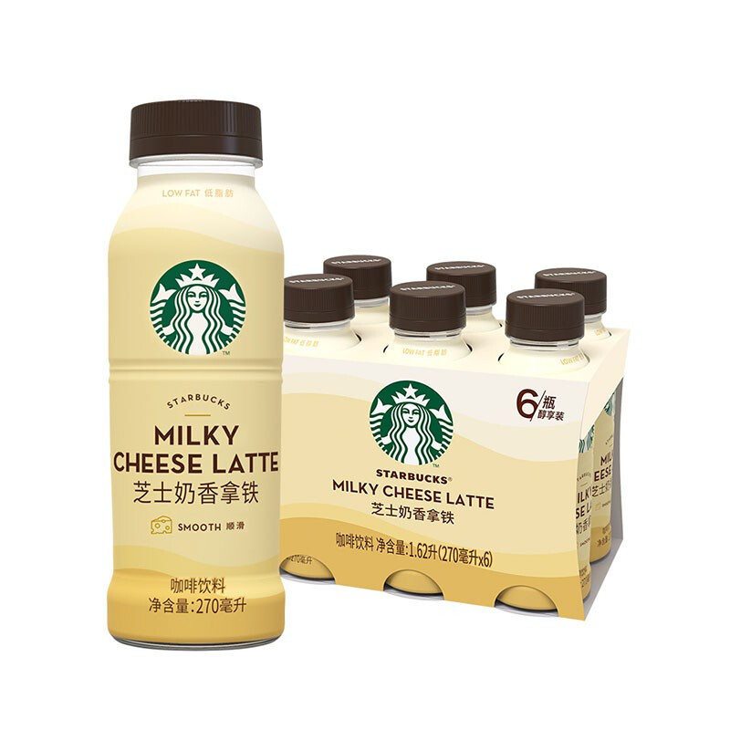 STARBUCKS 星巴克 随身享即饮咖啡270ml*6 29.9元