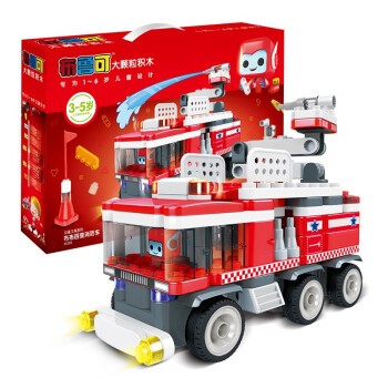 值选、PLUS会员：BLOKS 布鲁可积木 交通工具系列 61203 布布百变消防车 127.05元