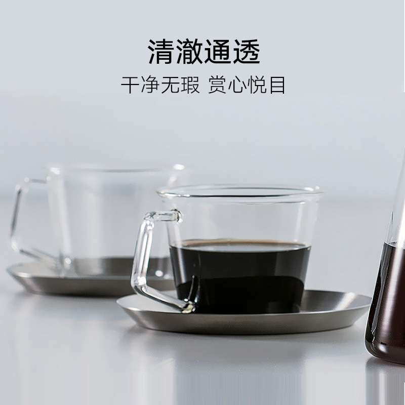 LIKUAI 利快 Kinto日本进口耐热玻璃拿铁咖啡杯430ml酒杯牛奶杯水杯马克杯 45元