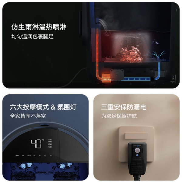 PHILIPS 飞利浦 PPM3302F 足浴盆 深蓝色