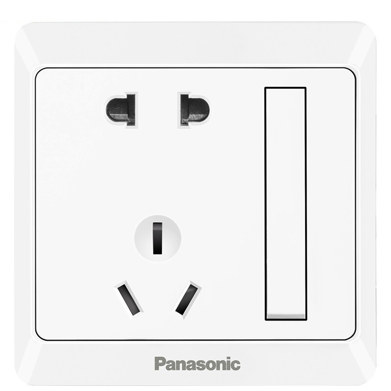 Panasonic 松下 雅悦系列 WMWA623-N 一开双控五孔插座 白色 14.85元