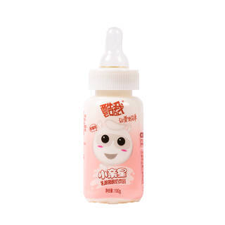 酷我 小亲星草莓味儿童奶嘴型乳酸菌酸奶饮品100g*20瓶礼盒装 *2件 89