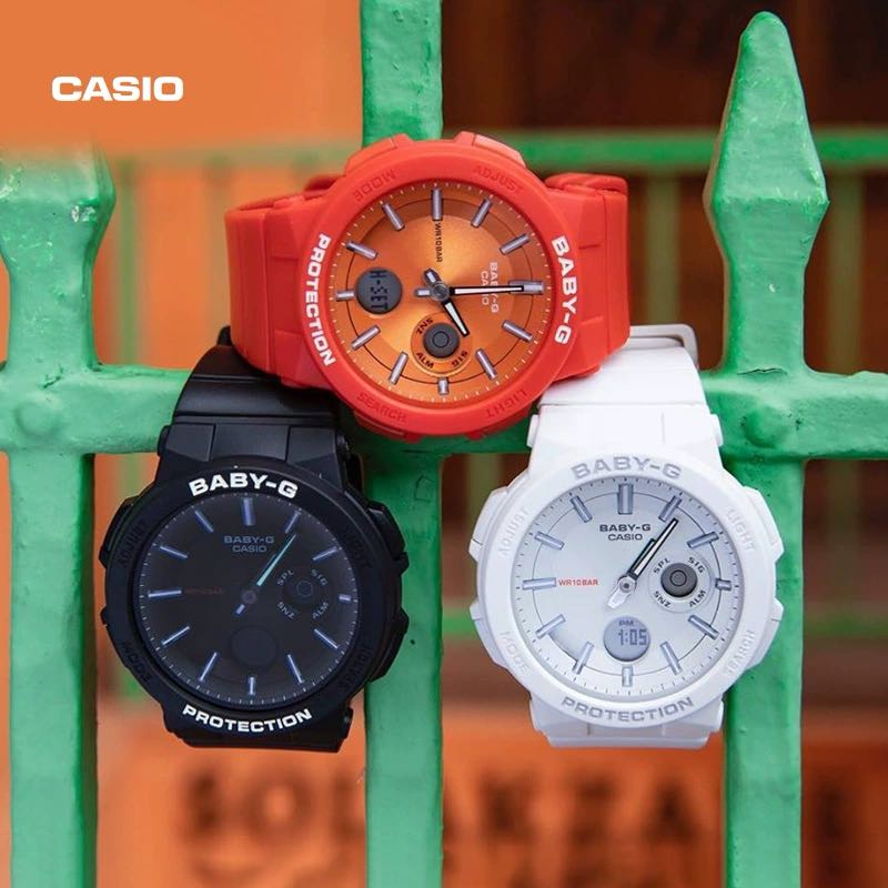 CASIO 卡西欧 海外旗舰店BGA-255防水运动手表女官网官方正品BABY-G 430元（需用