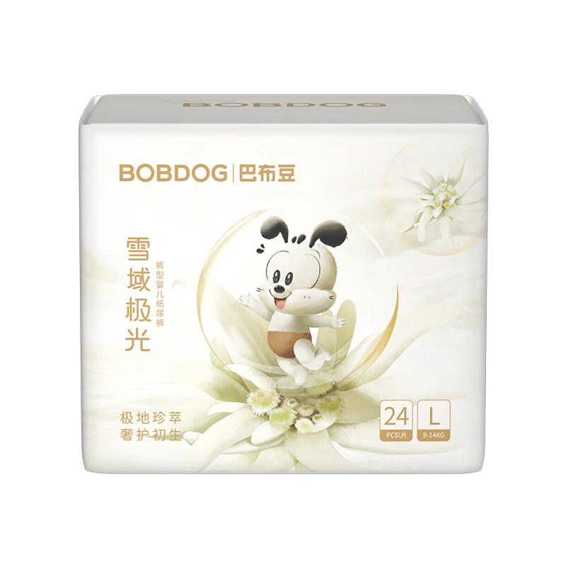 BoBDoG 巴布豆 雪域极光 纸尿裤L24片 28.5元（需买4件，需用券）