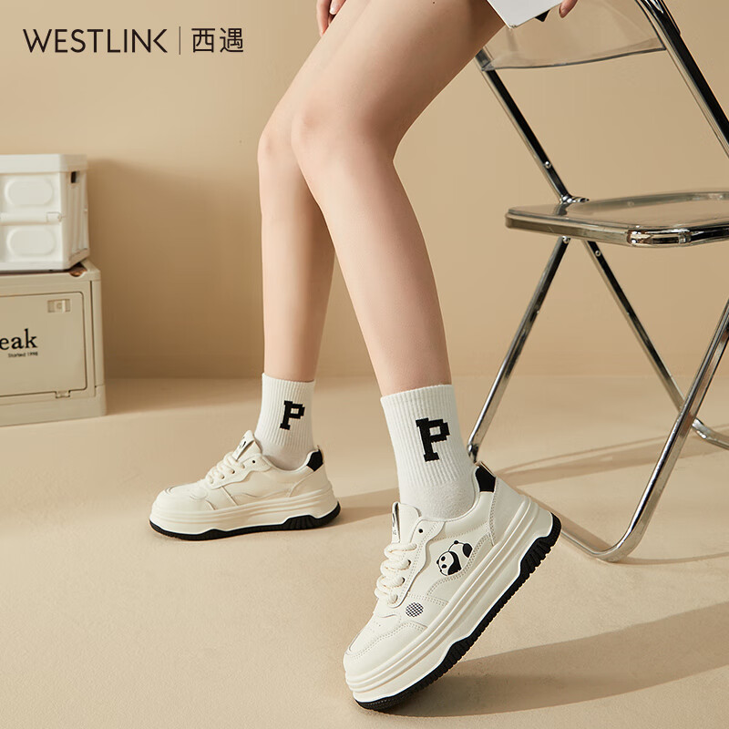 WESTLINK 西遇 熊猫小白鞋（颜色尺码任选） 73.32元（需用券）