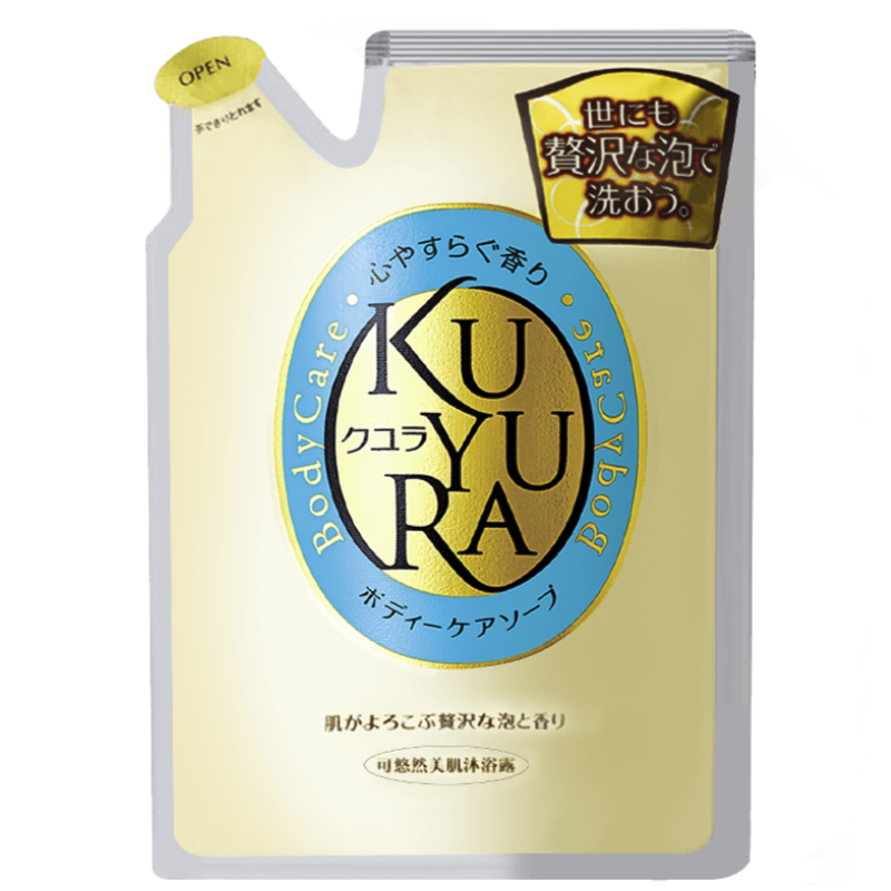 KUYURA 可悠然 美肌沐浴露 恬静清香型 补充装400ml 15.3元