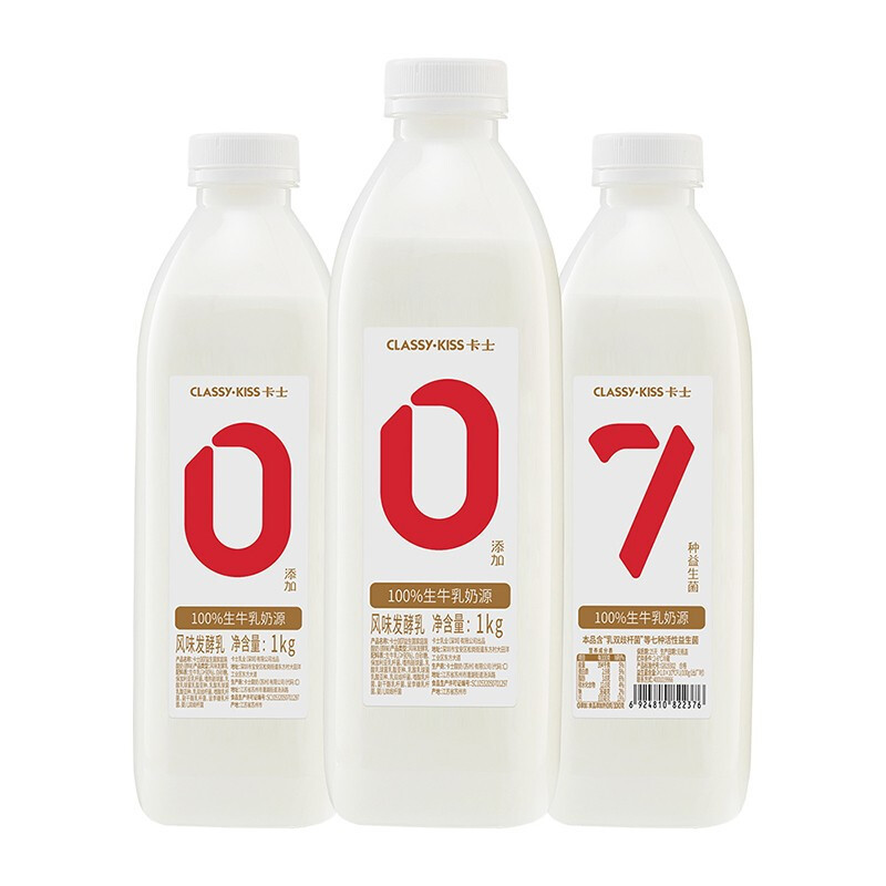 卡士 007 风味发酵乳 1kg 11.93元（需买3件，需用券）