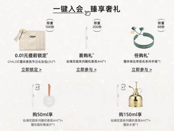 Chloé 蔻依 仙境花园系列香礼盒（北国雪松EDT50ml+木兰诗语10ml+烟雨茉莉10ml）