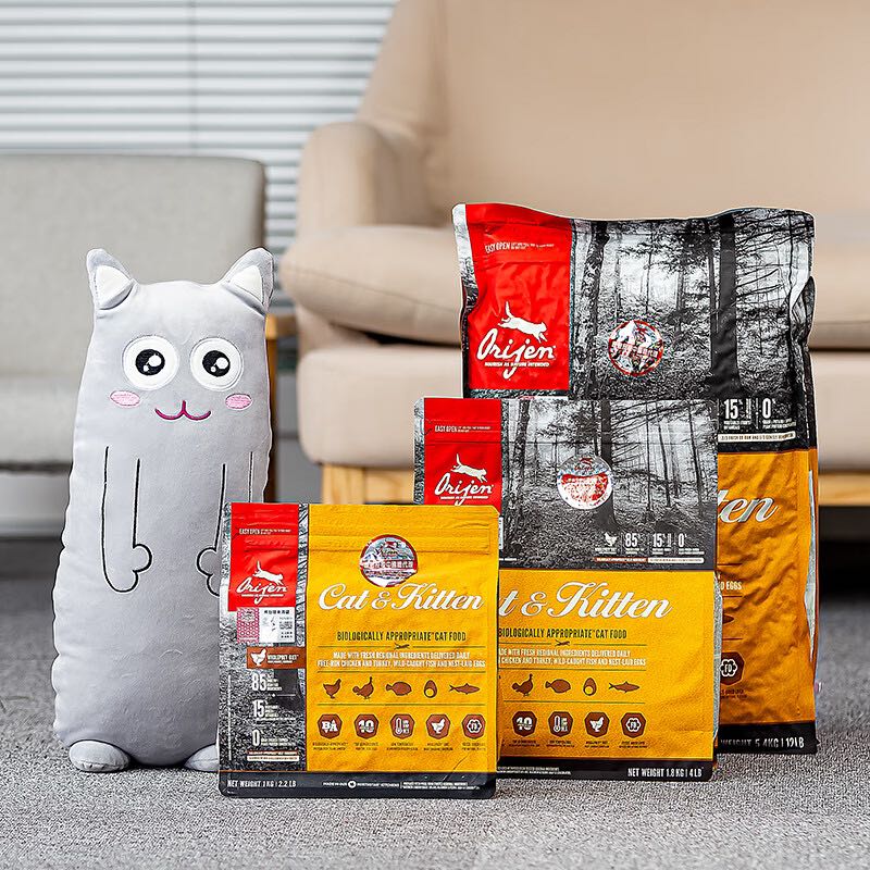 Orijen 渴望 原始猎食渴望（ORIJEN）全阶段猫主粮 冠军标/美版橘猫1.8kg 203元（