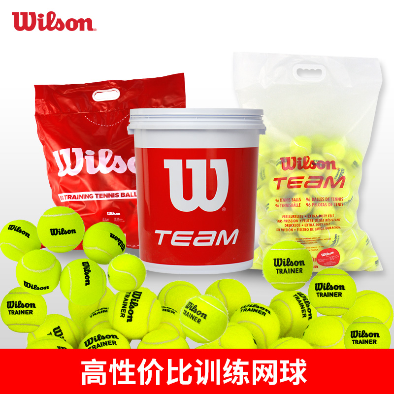 Wilson 威尔胜 正品wilson威尔胜网球训练球无压练习球耐磨比赛球威尔逊美网