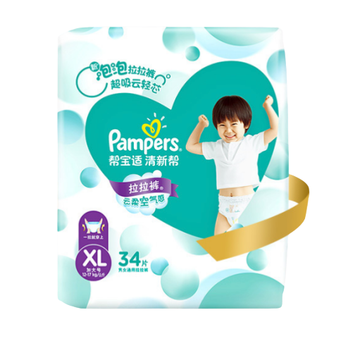 88VIP：Pampers 帮宝适 清新帮系列 拉拉裤 L42片 70.3元（需用券）