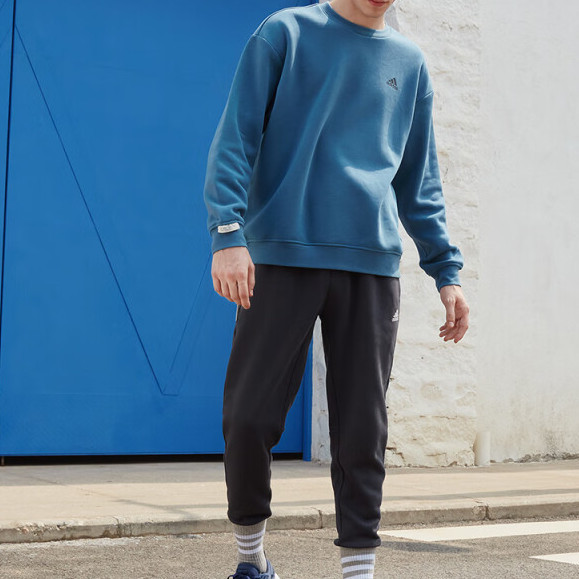 adidas 阿迪达斯 Label Sweater 中性运动套头衫 IB2773 139元包邮