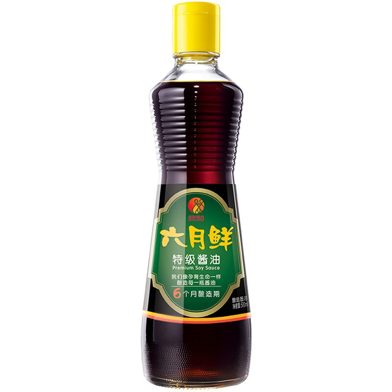 Shinho 欣和 六月鲜酱油 500ml 12.8元