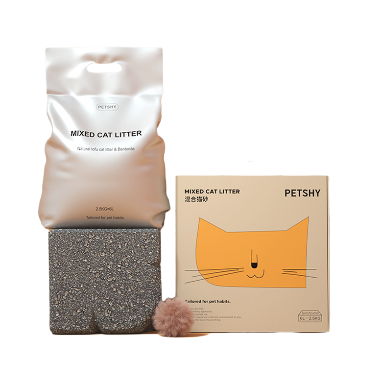 京东百亿补贴、PLUS会员：petshy 混合猫砂 2.5kg*5包 原味 89元