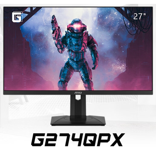 MSI 微星 G274QPX 27英寸 IPS G-sync 显示器（2560×1440、240Hz、136%sRGB、HDR400、Type-C 6