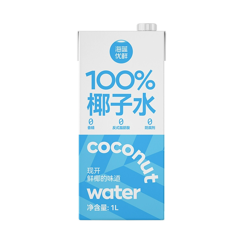 拍2件 海蓝优鲜椰子水1L*2瓶 券后19.8元