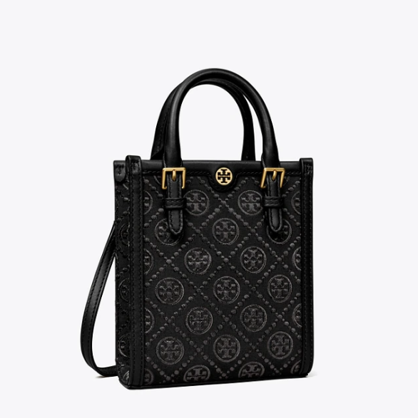 Tory Burch 黑色 T MONOGRAM 迷你琴谱包 凑单折后$208.6