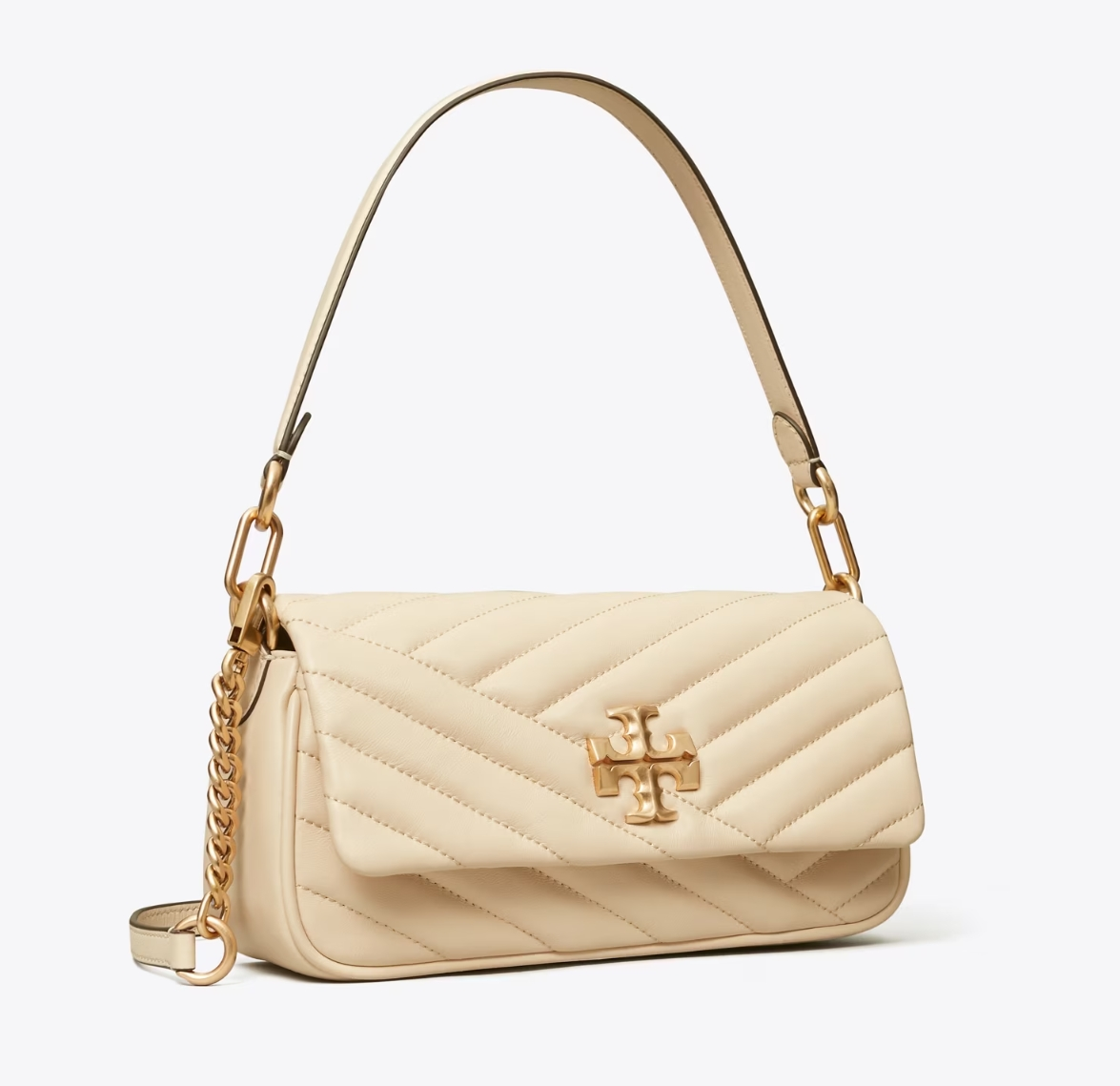 降价！Tory burch KIRA CHEVRON FLAP 小号腋下法棍包 凑单折后$244.3