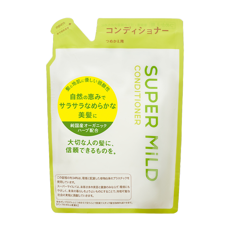 SUPER MILD 惠润 绿野芳香柔净护发素 替换装 400ml 22.29元