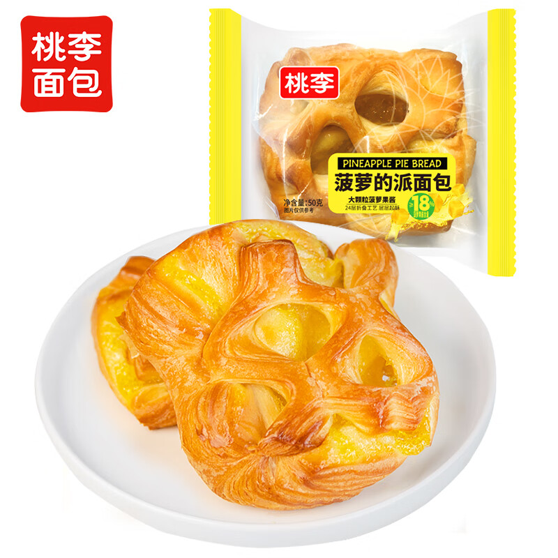 桃李 菠萝的派面包 600g 7.74元（需用券）