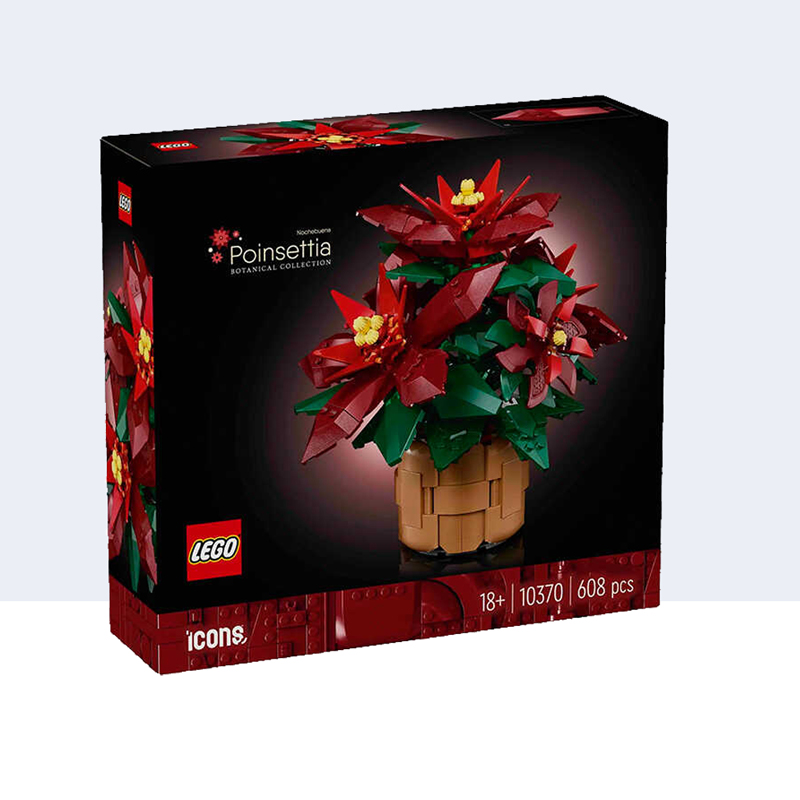 88VIP：LEGO 乐高 花卉系列 10370 一品红 永生花 拼插积木 461.7元