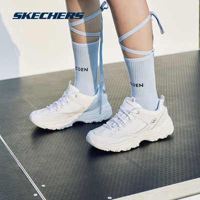 Skechers斯凯奇 男女款熊猫鞋运动休闲黑白经典情侣老爹鞋官方正品 409.00元