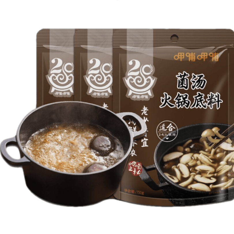 呷哺呷哺 菌汤火锅底料 150g/袋 (多口味任选4件) 3.69元（需买4件，需用券）