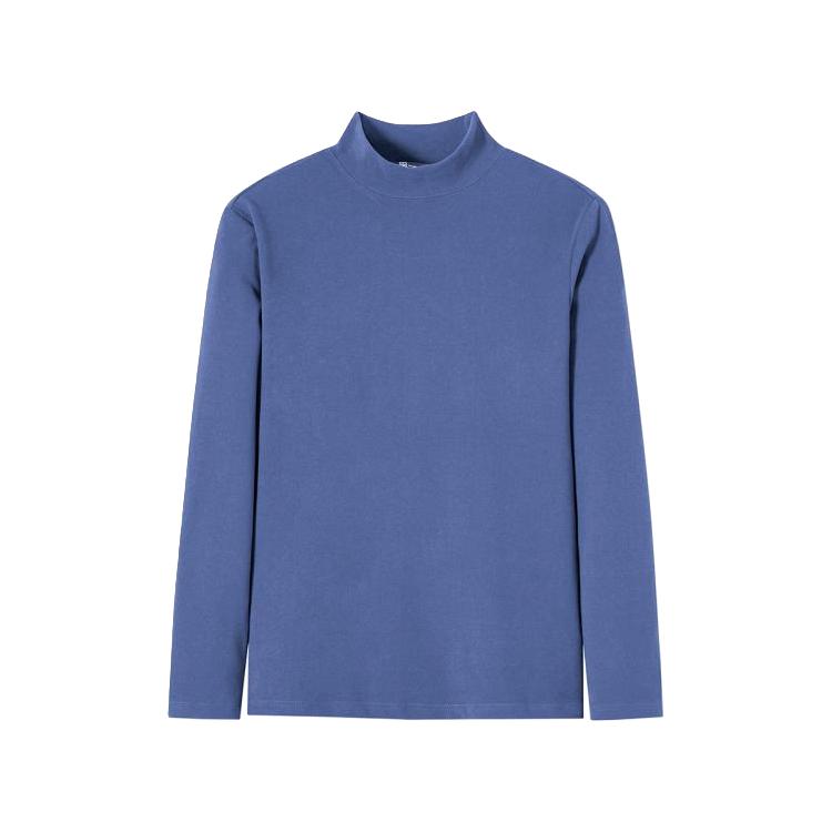 Pioneer Camp 半高领双面绒打底衫春季纯色男式长袖t恤柔软内搭上衣服 27元